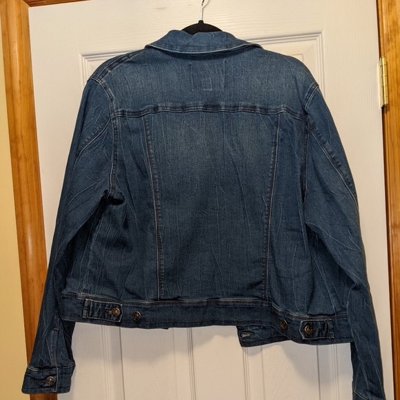 Dark Denim Nine West Jean Jacket - Picture 2 of 4